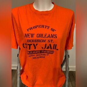 Orange New Orleans jail Tshirt good condition